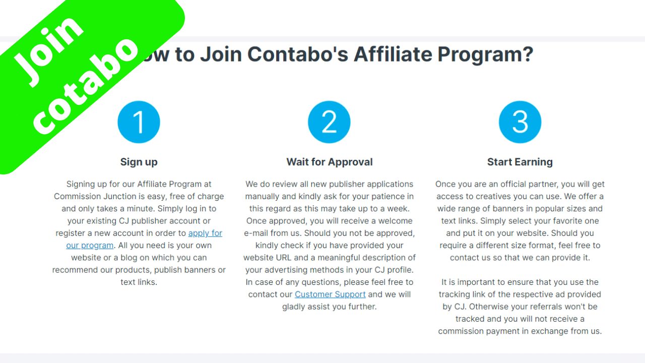 How To Sign Up For Contabo Affiliate Program
