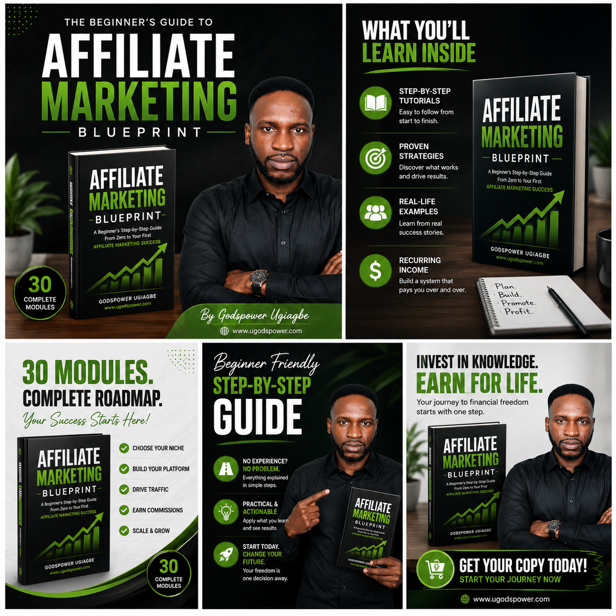 Affiliate Marketing Blueprint beginner affiliate marketing ebook by Godspower Ugiagbe two