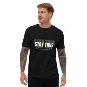 Stay True T-Shirt White & Black