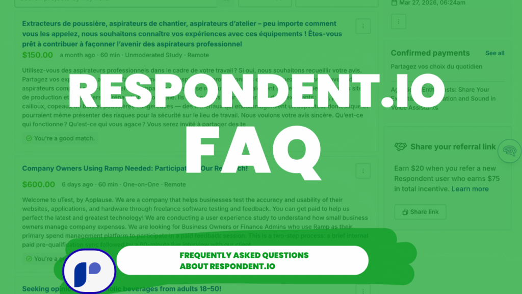 Frequently Asked Questions about Respondent.io