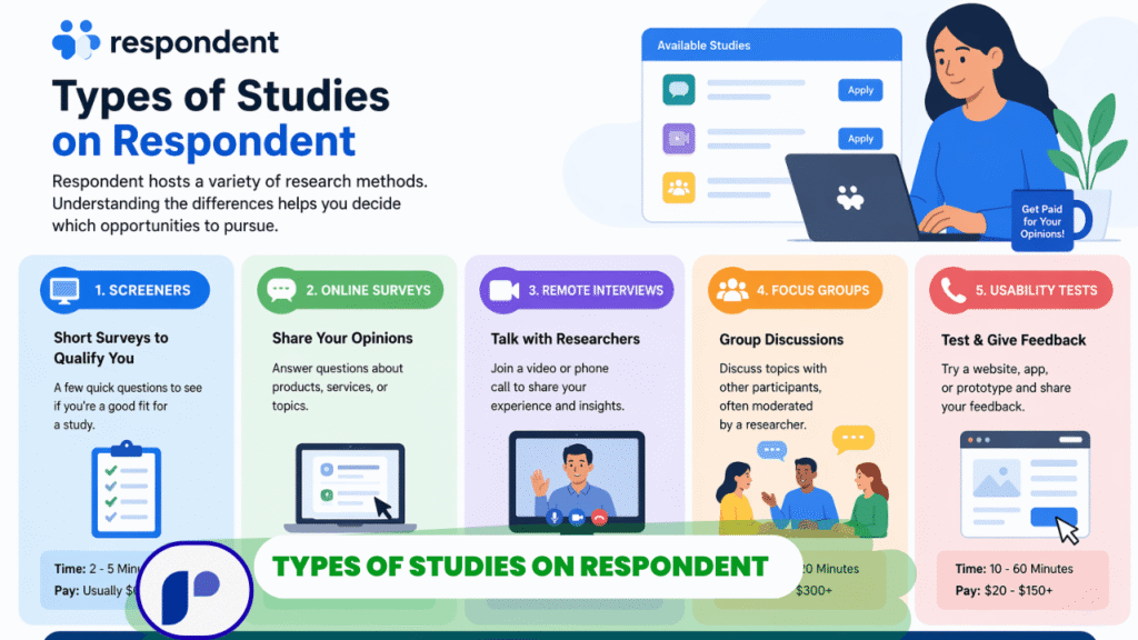 Types of studies on Respondent