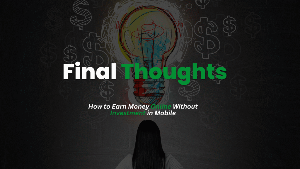 How to Earn Money Online Without Investment in Mobile