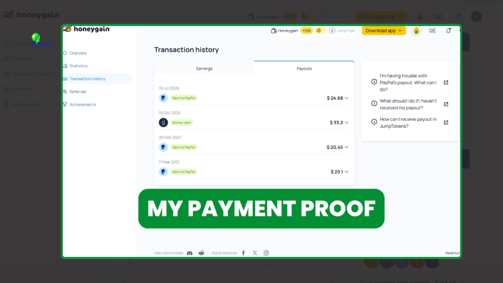 How To Withdraw Money from Honeygain