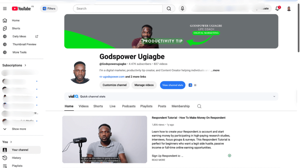 youtube video of godspower